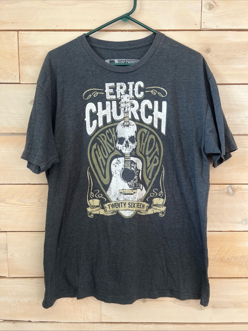 Eric Church Church Choir 2016 Tour Charcoal Men’s XL T-Shirt